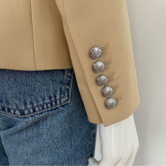 BALMAIN Wool Double Breasted Blazer (Size 36) - Picture 10 of 10